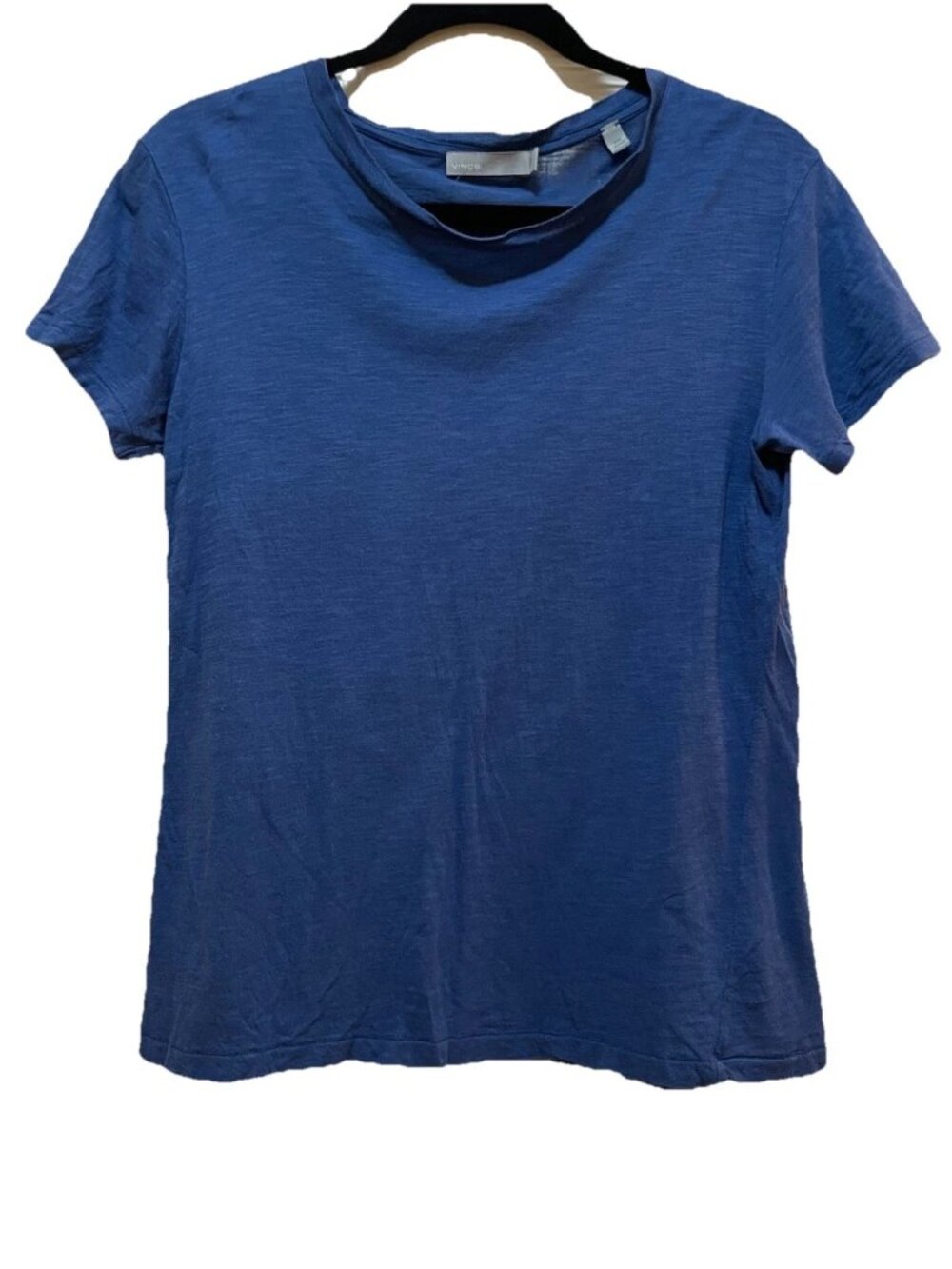 VINCE Royal Blue Pima Cotton Crew Neck Short Sleeve T-shirt Sz